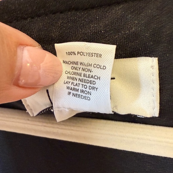 Ann Taylor LOFT Sleeveless Sheath Dress Abstract Blue Black Women’s Size 6 - Picture 9 of 9